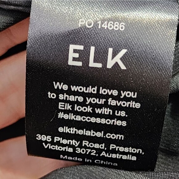 Elk the Label Tekstur Black Pleated High Low Maxi dress Sleeveless US 6 - Picture 7 of 9